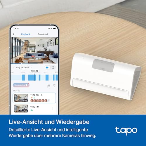 TP-Link Tapo H500 HomeBase – Smart Hub mit 16GB Speicher, erweiterbar auf 16TB