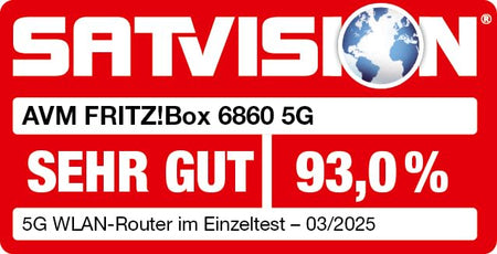 FRITZ! Box 6860 5G Router – WiFi 6 bis zu 3000 MBit/s, PoE+, DECT-Basis