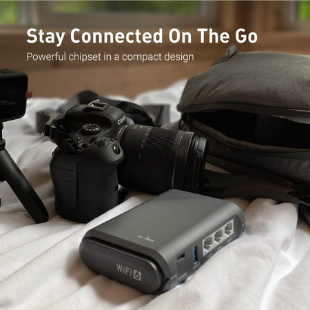 GL.iNet AXT1800 (Slate AX) – Mobiler Wi-Fi 6 Reise-Router mit VPN & Gigabit-Ports