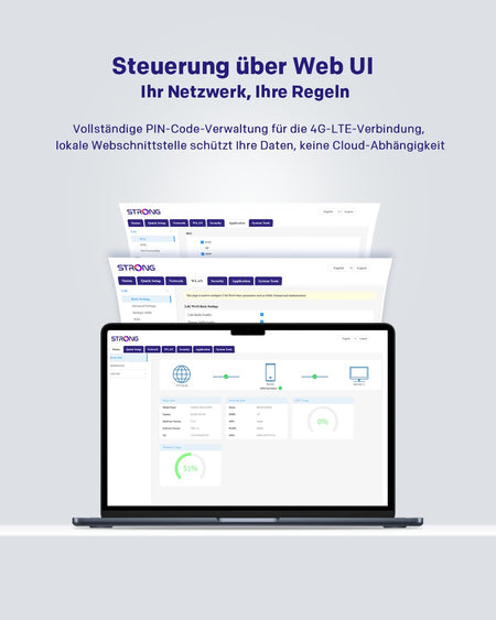 STRONG 5G WLAN Router – Wi-Fi 6 AX3000 Mobiler Hotspot mit Dual-LAN