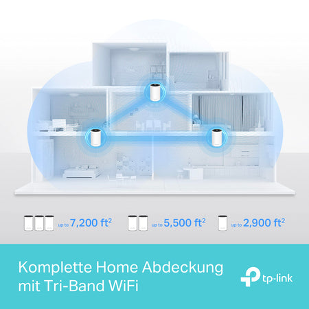 TP-Link Deco XE75 (3er-Set) – Wi-Fi 6E AXE5400 Mesh Tri-Band System