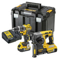 DeWalt DCK207P2T-GB 18v XR Schlagbohrschrauber & SDS+ Plus Bohrhammer Doppelset inkl. 2x 5.0Ah Akkus