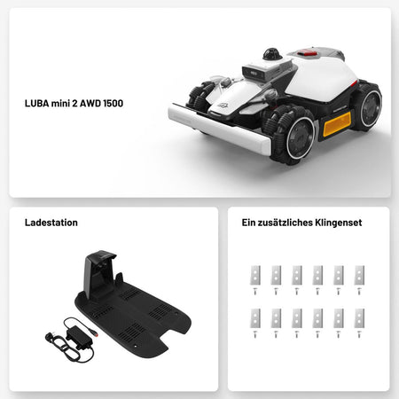 Mammotion LUBA 3 AWD 1500 Mähroboter mit Allradantrieb