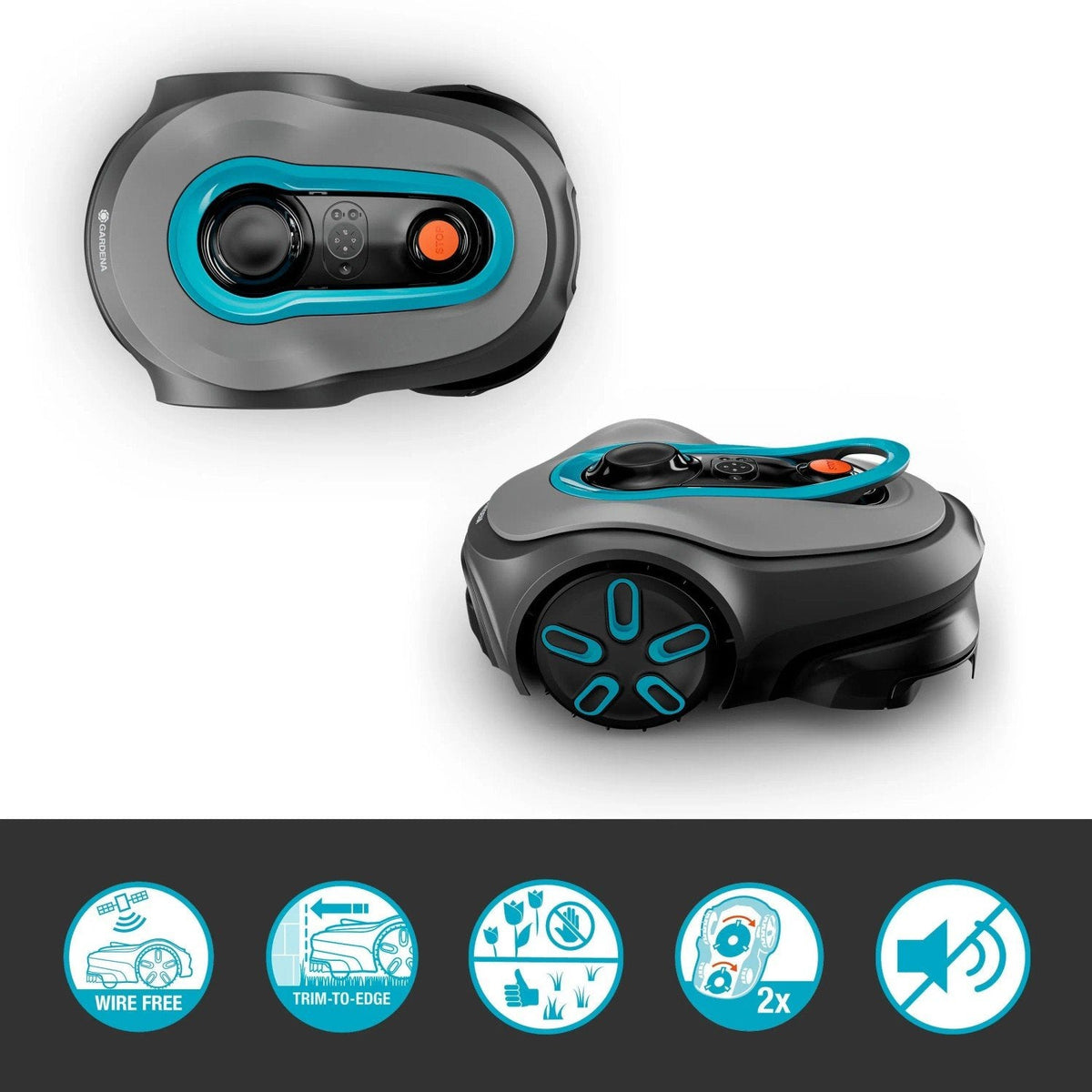 GARDENA smart SILENO free Set 800 kabelloser Mähroboter